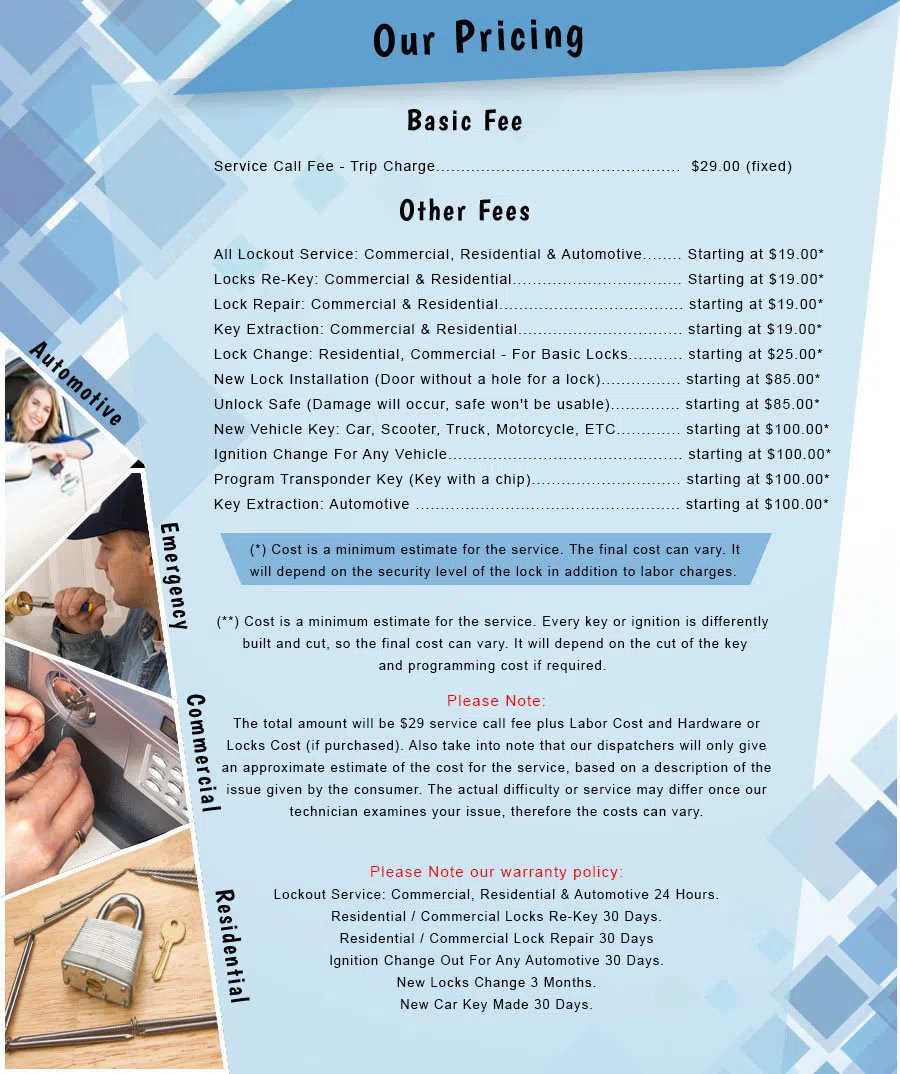 City Locksmith Services Southgate, MI 734-316-5174